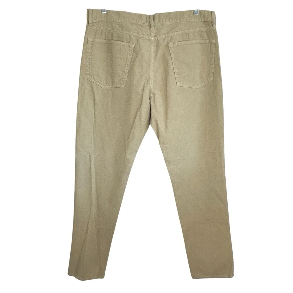 Sid Mashburn Corduroy Pants Men 40X32 Button Fly Straight Leg Mid Rise Beige Tan